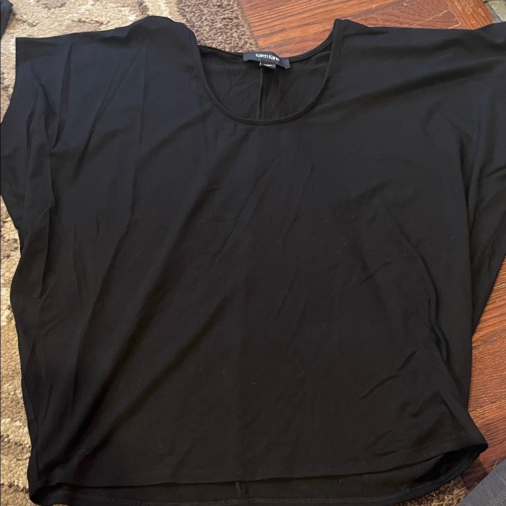 Karen Kane Black Short Sleeve Women's Top